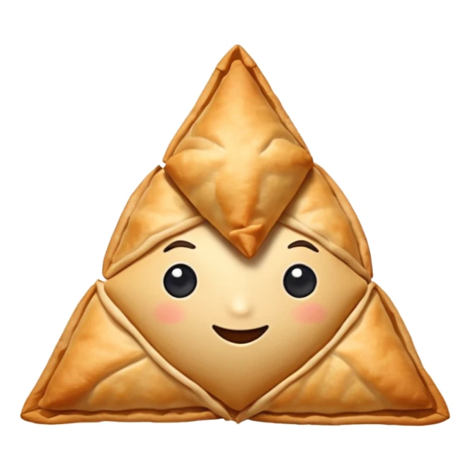Crispy Handmade Samosa Brand Logo sticker