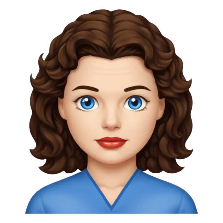 Heather Langenkamp with blue eyes sticker