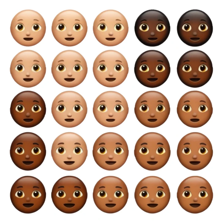 Black emojis sticker