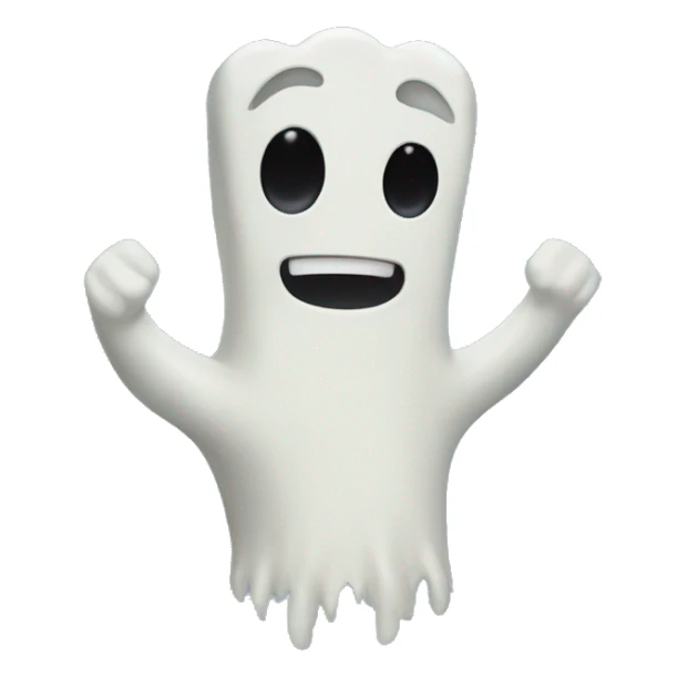 The Hi-Five ghost from the Regular Show cartoon  sticker