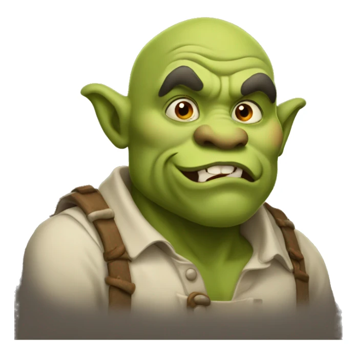Ogre blowing kiss sticker