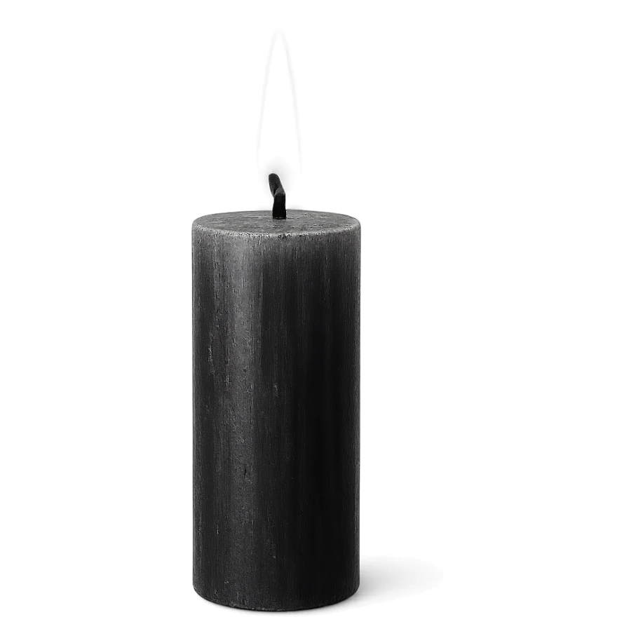 black white candle , remove background sticker