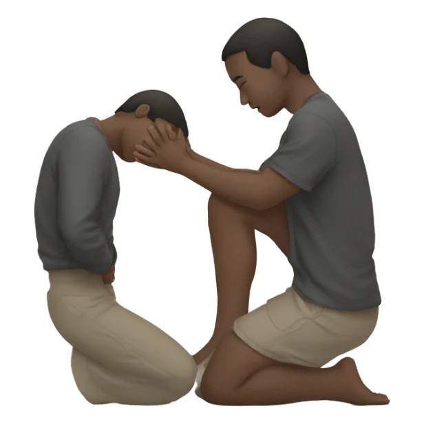 person kneeling on one knee sideways sticker