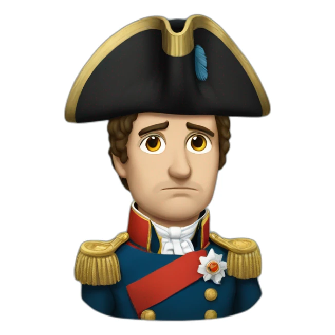 sad napoleon bonaparte sticker