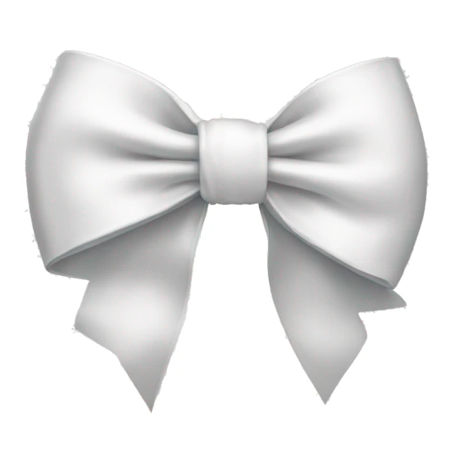 white bow sticker