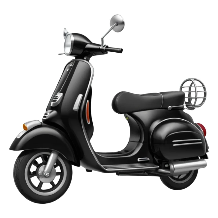 create a vespa matic with black color sticker