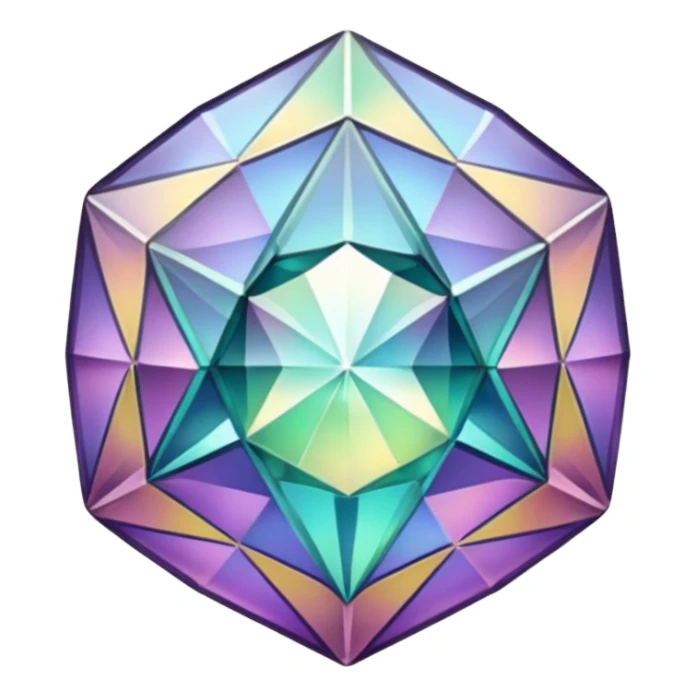 Art nouveau materia gem sticker