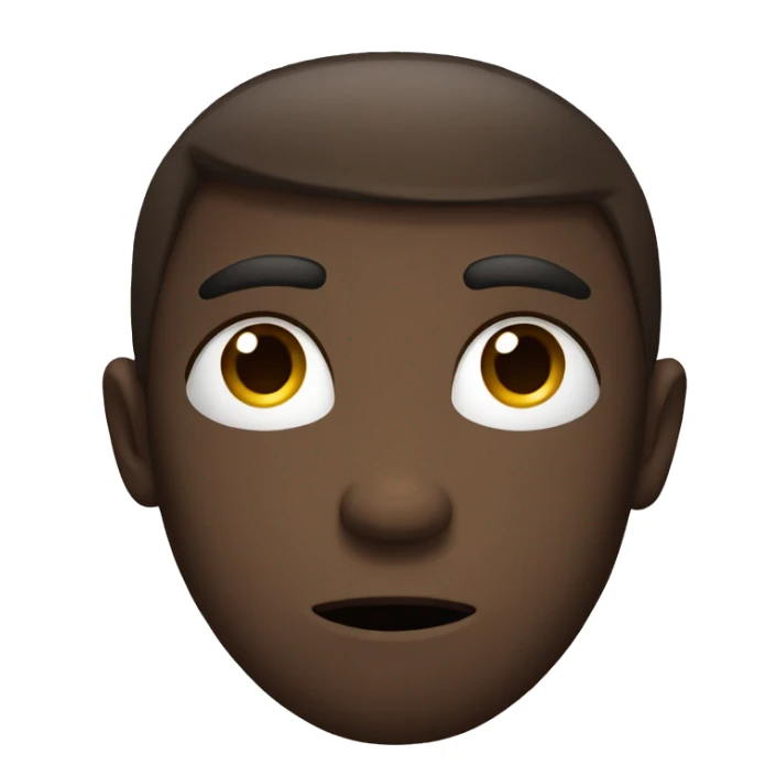 Sad face emoji  sticker