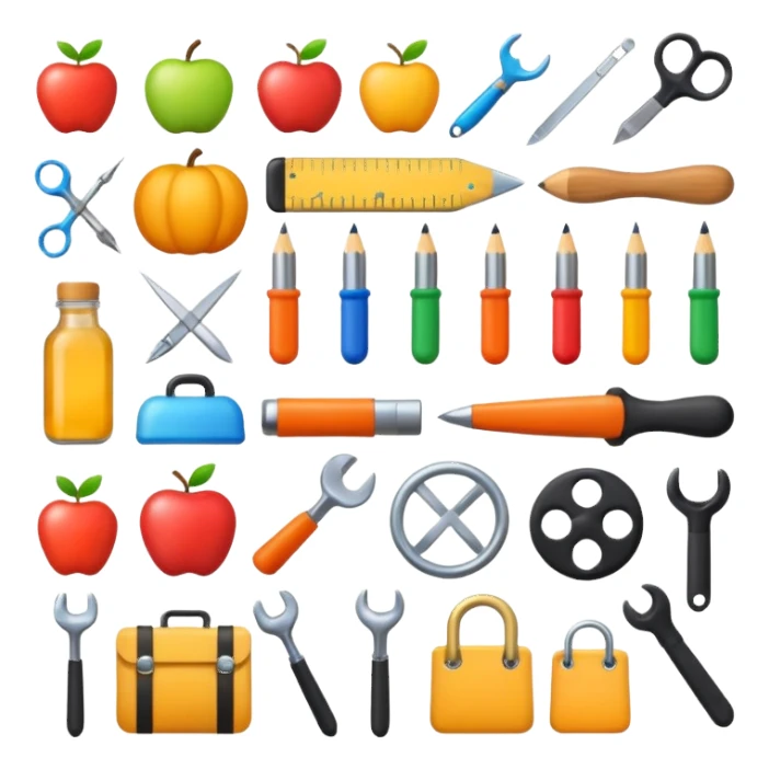 Development of language, tools and culture sticker