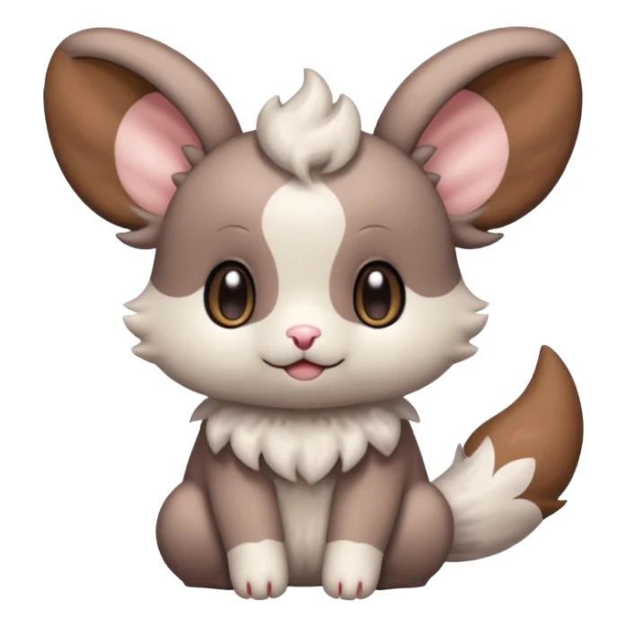 Teddiursa-Minccino-Espurr-fusion  sticker