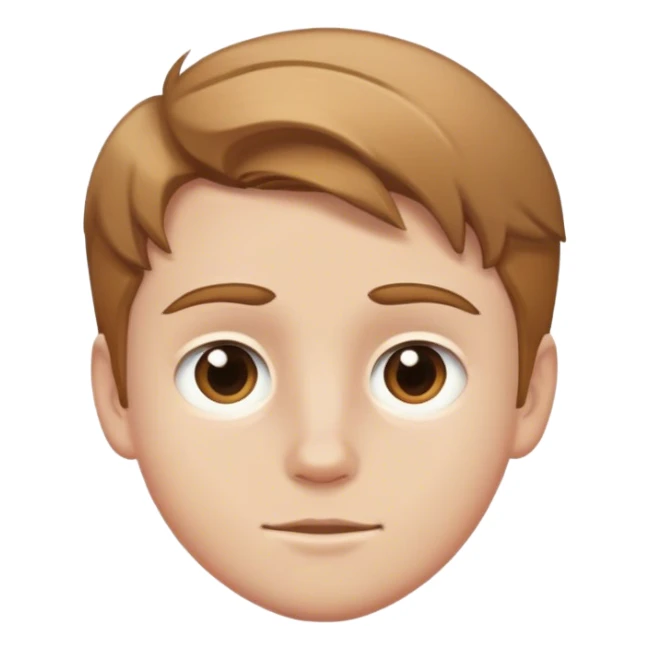 White king boy with light brown hair sticker