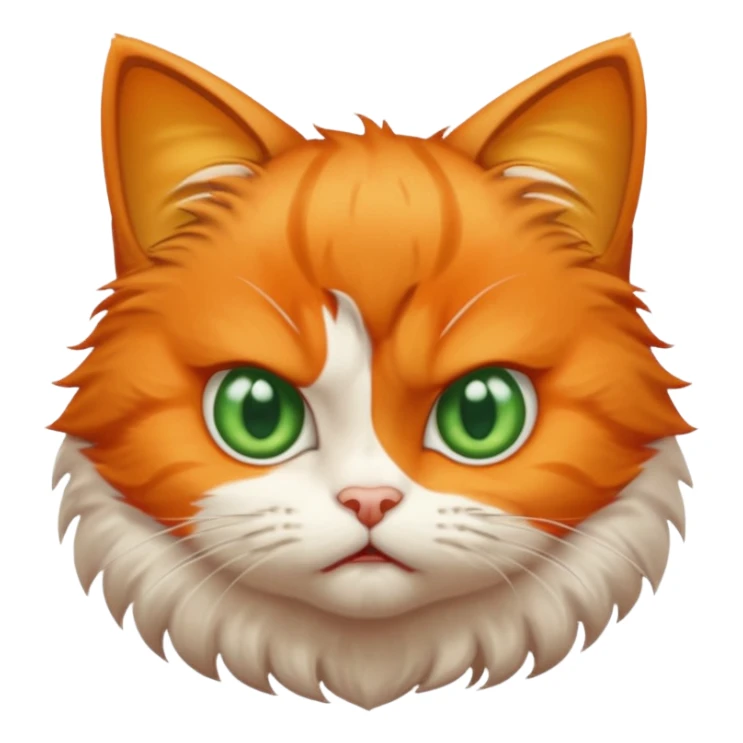 Angry baby cat sticker