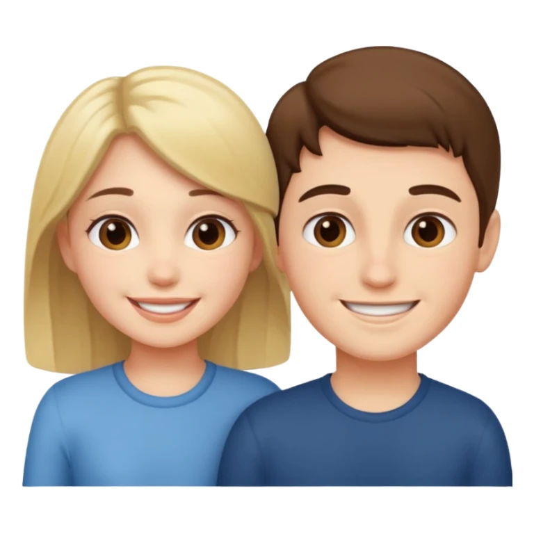 Intimate girl and boy sticker