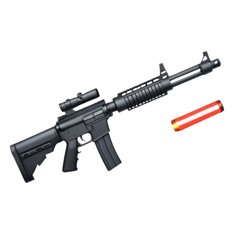 M16a4 suppressor laser holographic and vertical foregrip sticker