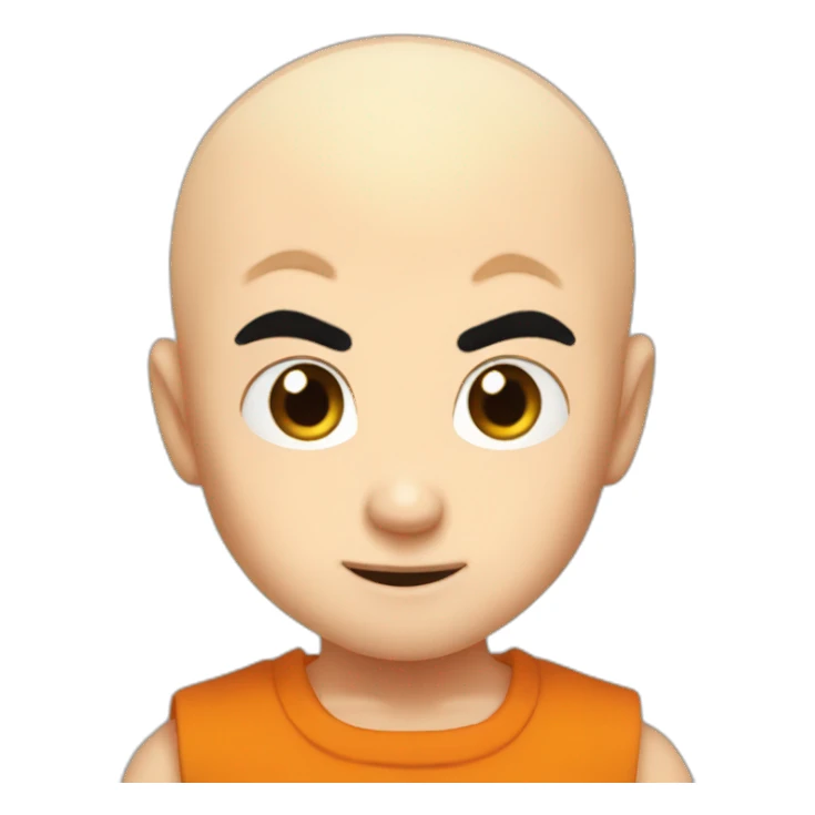 Krillin with hair sticker