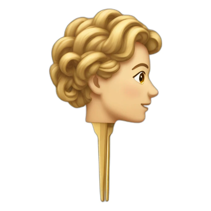 Hair pin sticker