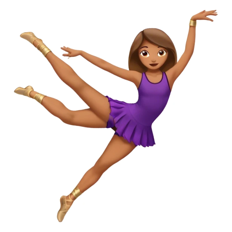 Girl doing a leg hold in dance sticker