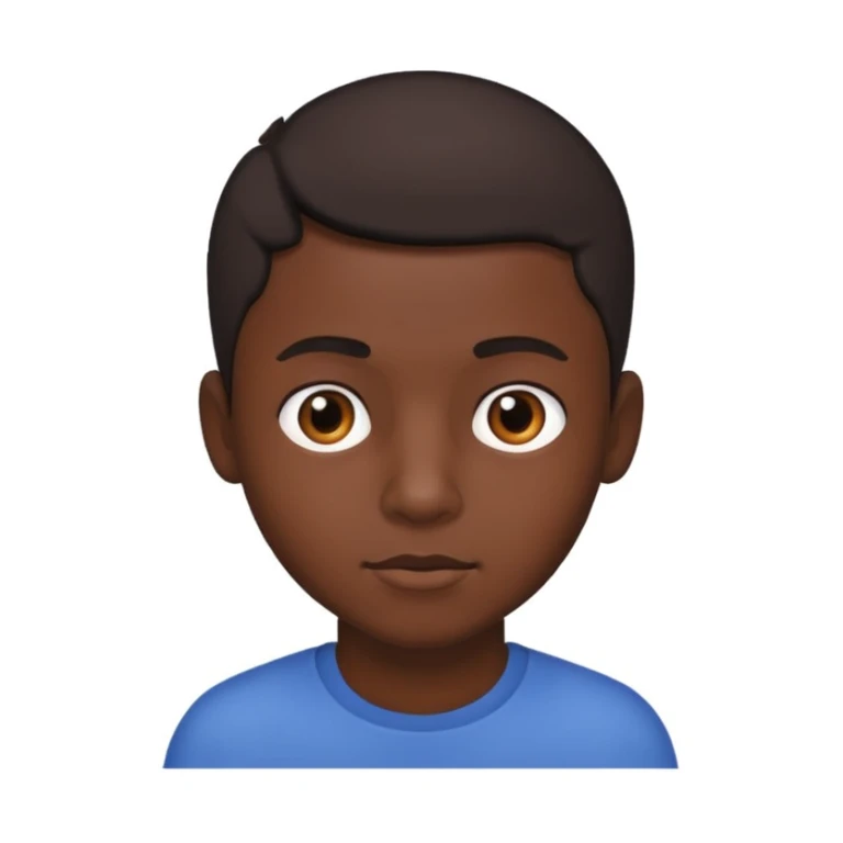 Un garçon noir avec un taper  sticker