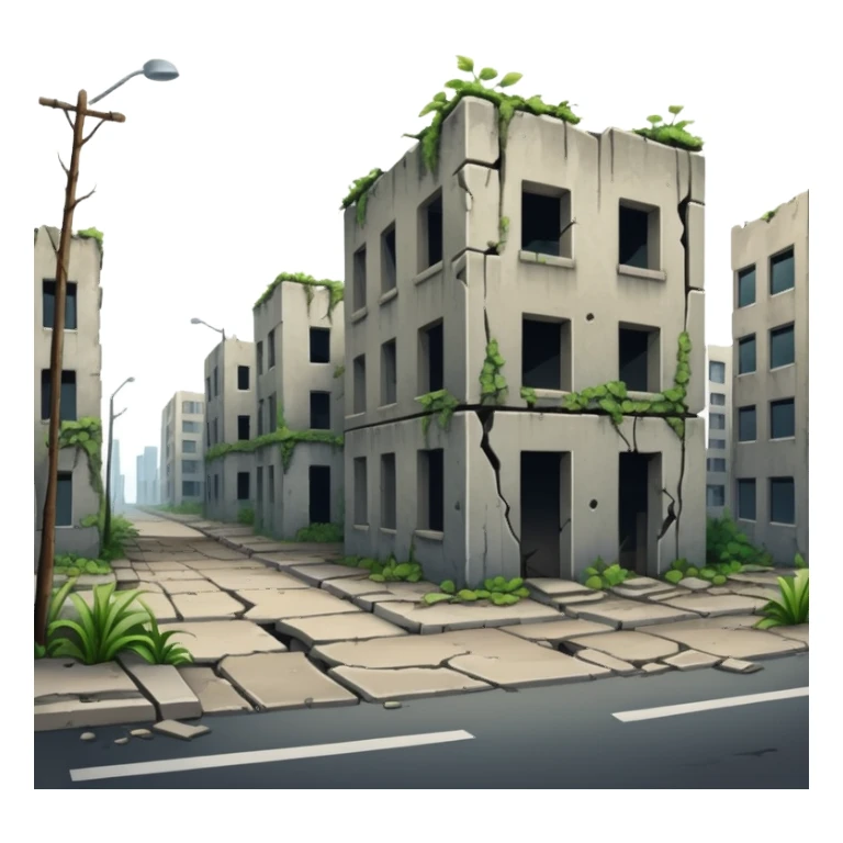 Dystopian Apocalyptic Aesthetic Scenery Deco sticker