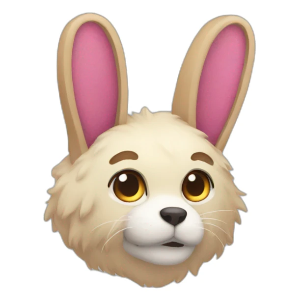 Furry ears headband sticker