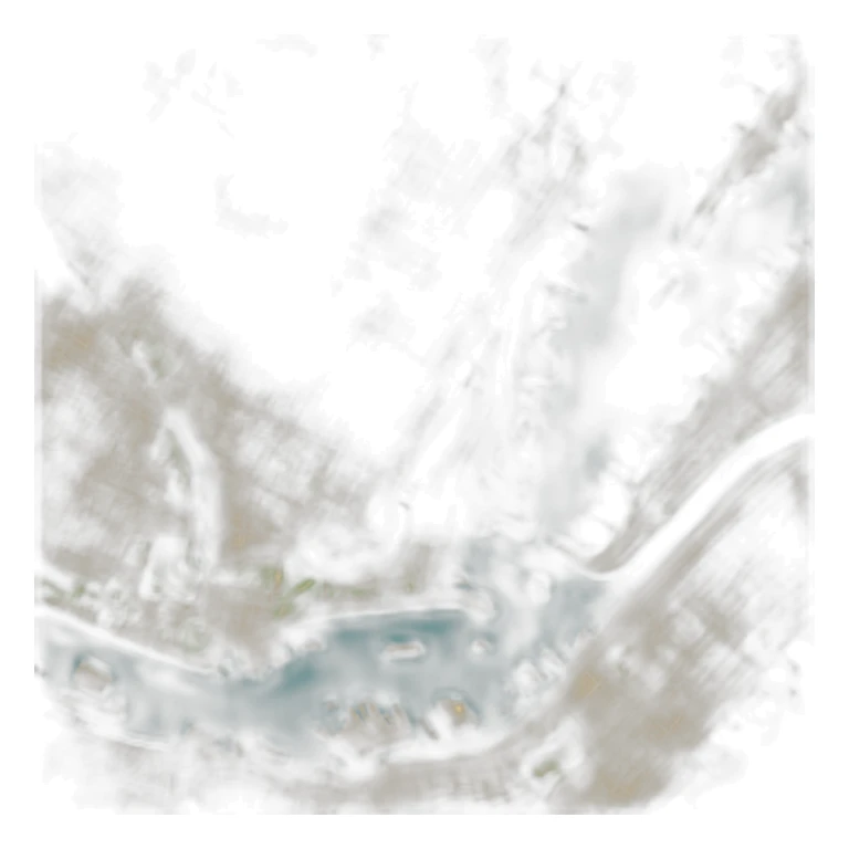 flat map of new york sticker