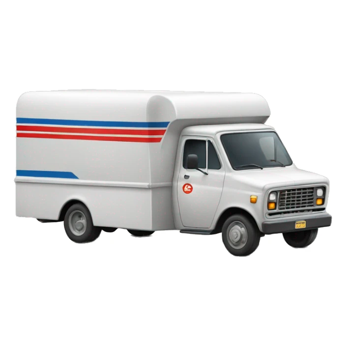 1976 long mail delivery truck sticker