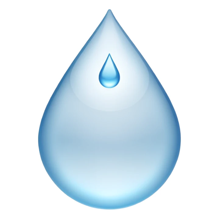 Gota de agua color blanco sticker