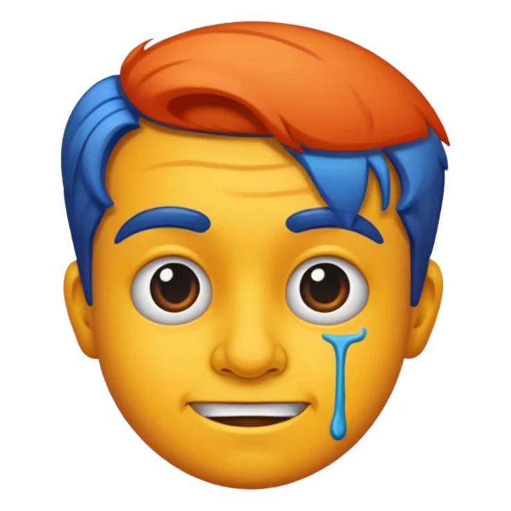 caricature style paint sticker