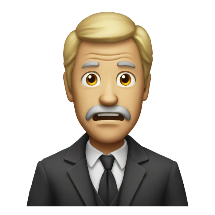 Scary scary man sticker