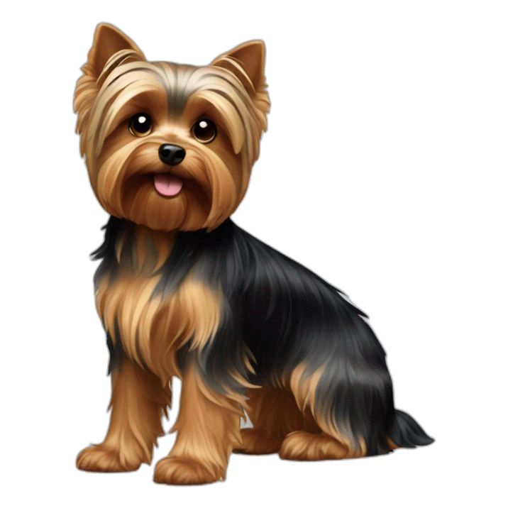 dog yorkshire terrier full body sticker