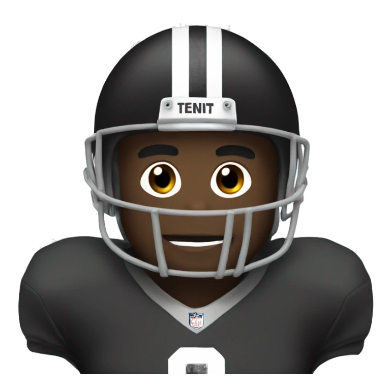 Black football  sticker