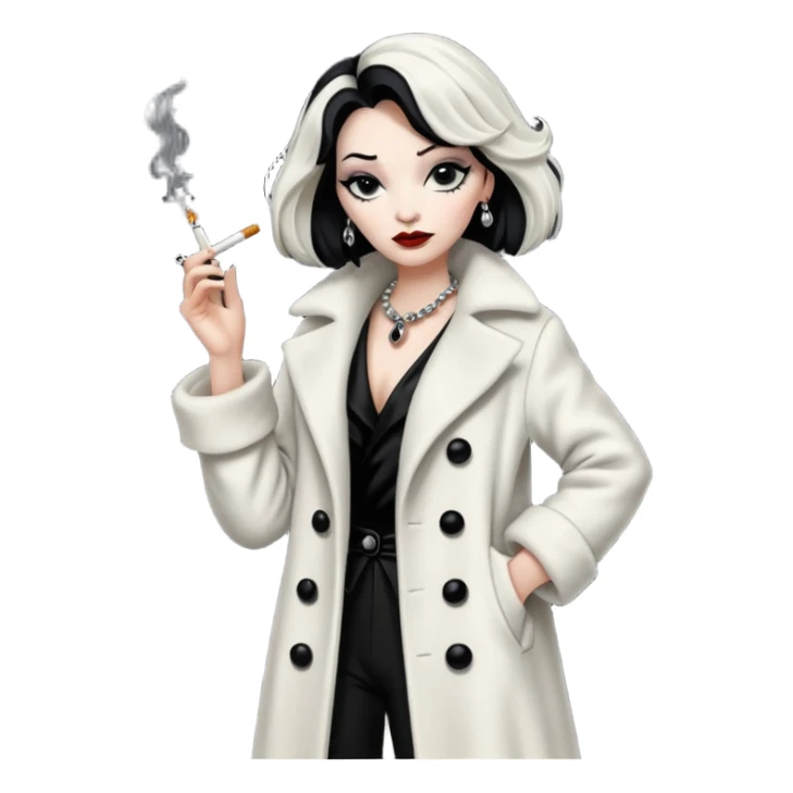 Cruella de vil whole body sticker