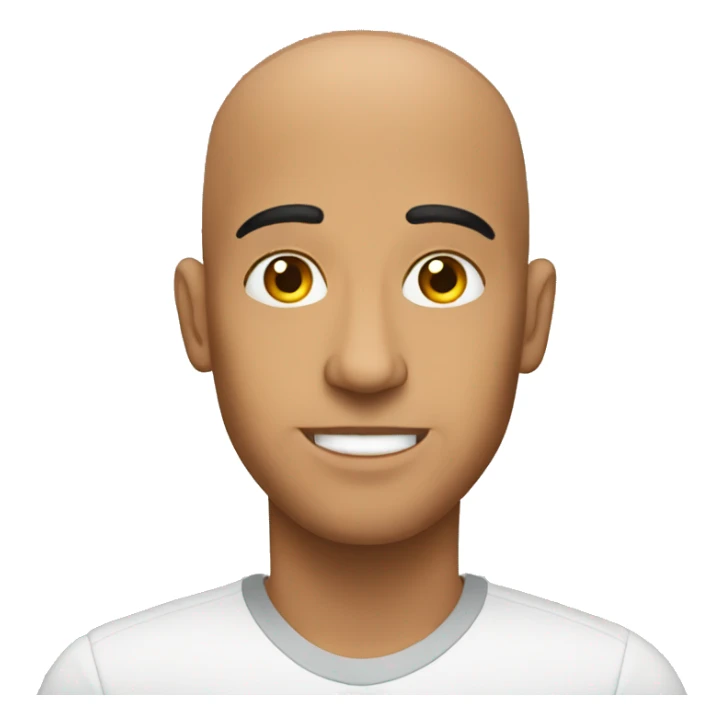 bald latino  sticker