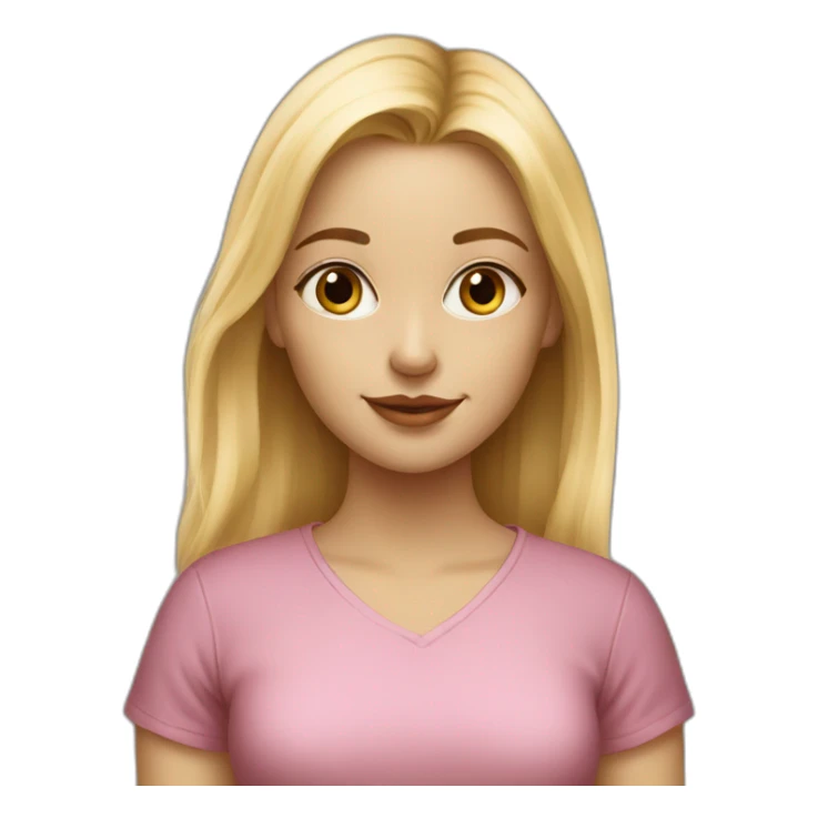 blonde girl painting at studio sticker