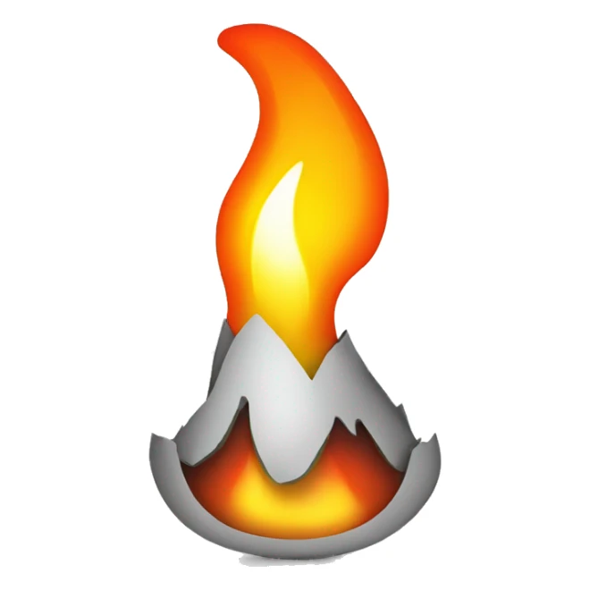 Linux on fire sticker