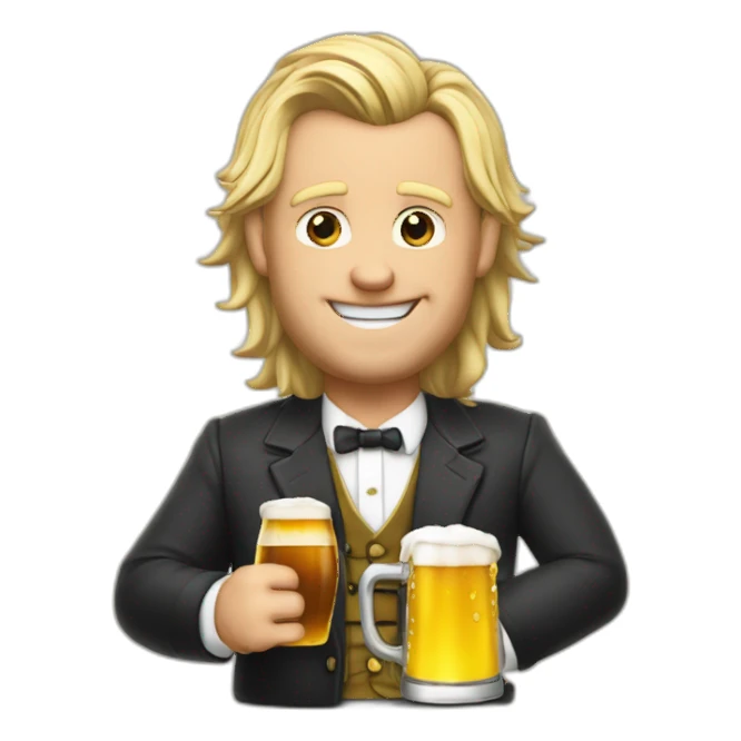 Faf de klerk with beer in hand sticker