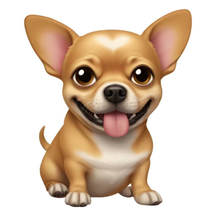 fat chihuahua accompanied by dashchund sticker