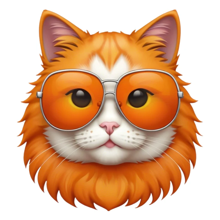 Cat with sunglasses sticker