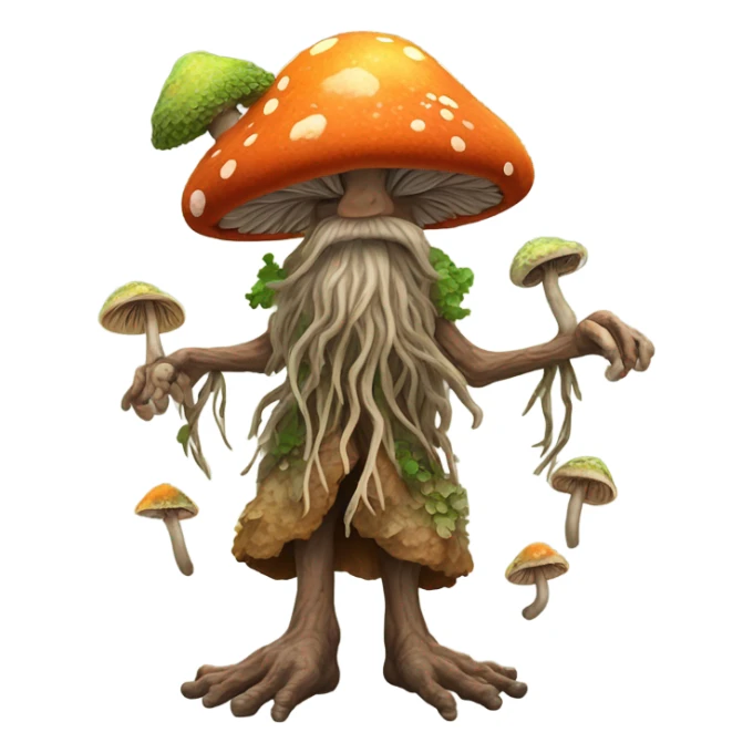 Ancestral Mushroom person sticker
