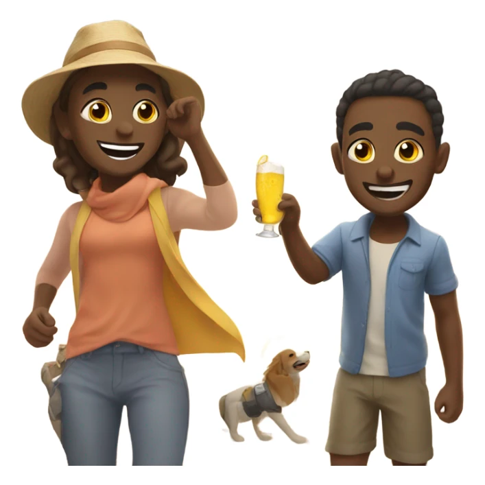 happy day out in sun sticker