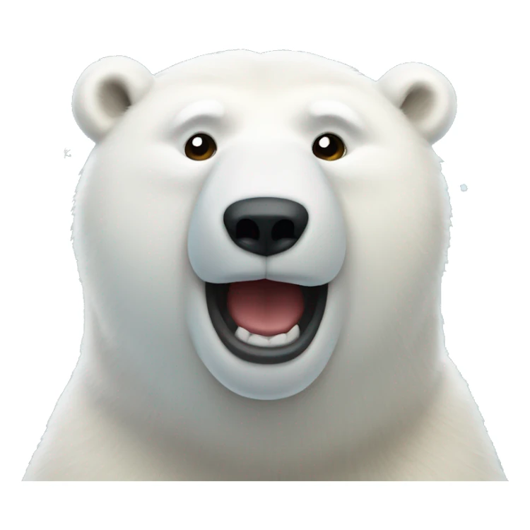 Polar bear on Christmas  sticker