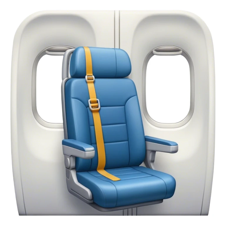 plane seat seatbelt sticker