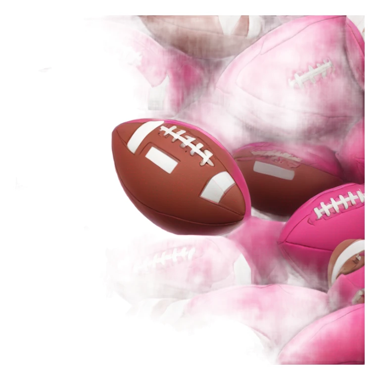 Valentines football sticker