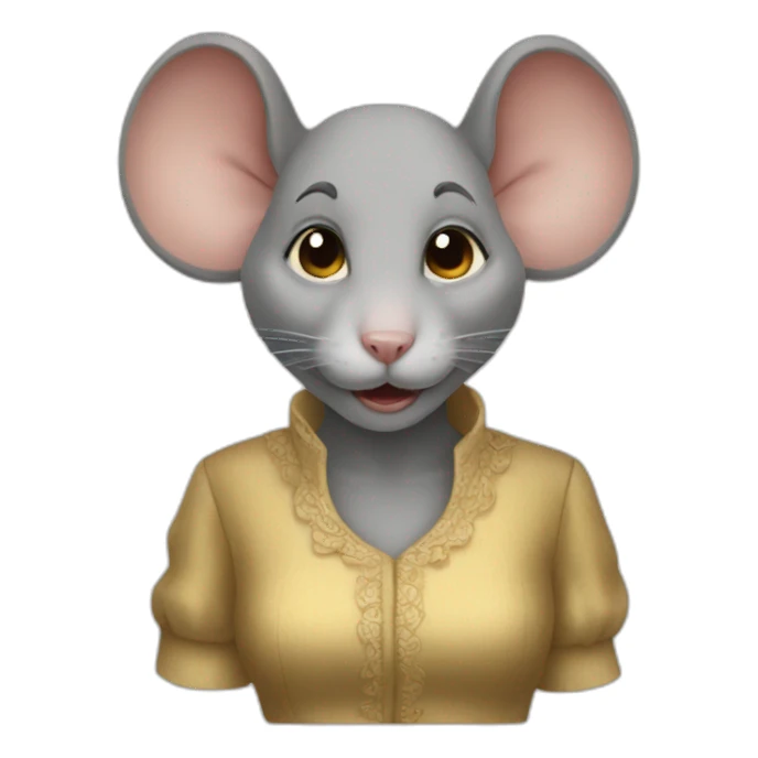 mouse lady sticker