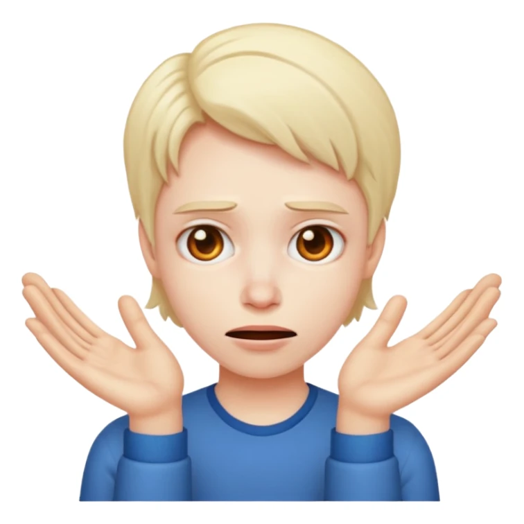 an emoji like this 😛 with these hands 🤟🏻 on either side  sticker