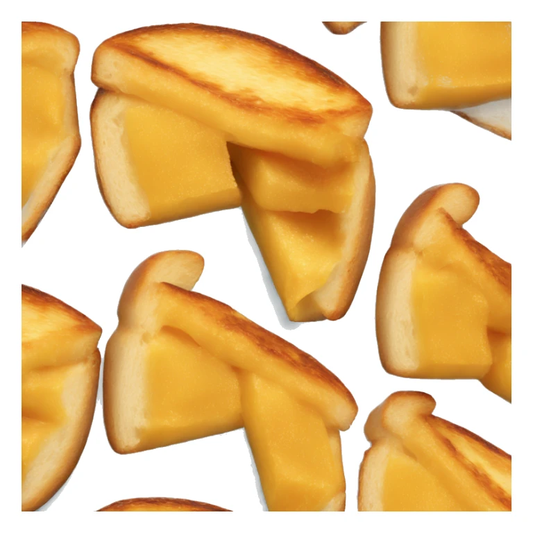 Grilled cheese shaped like a heart sticker