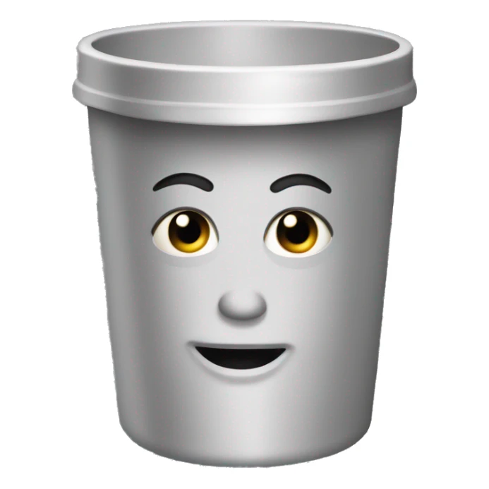 poubelle en colère sticker