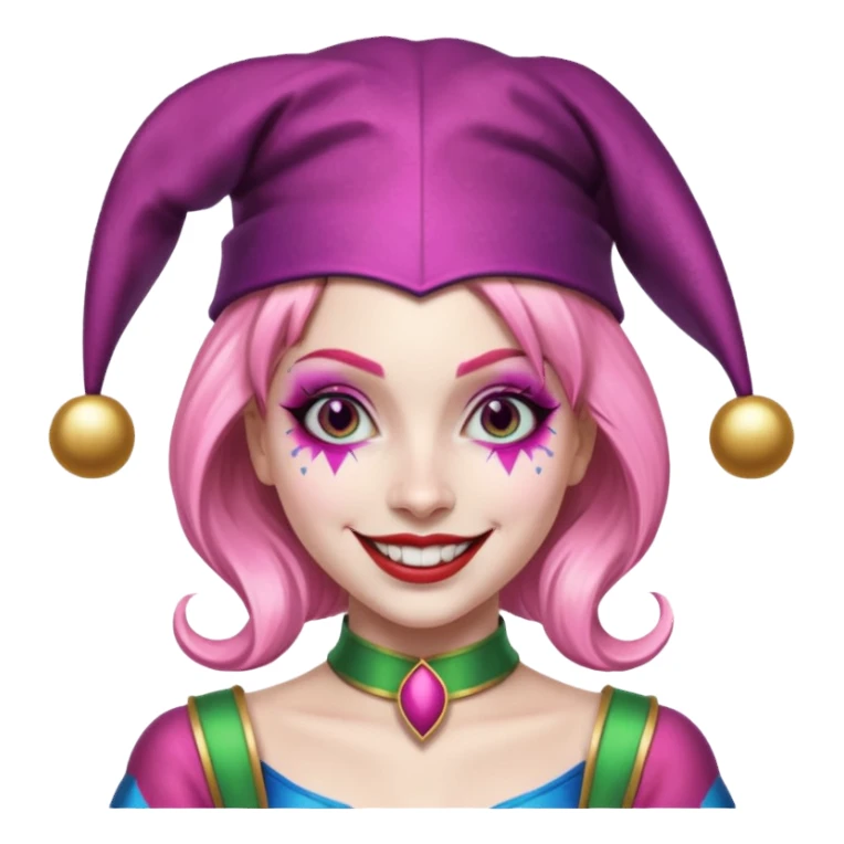 Glitter pink Harley Quinn sticker