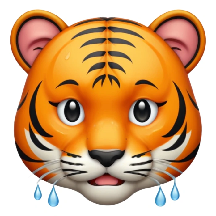 Tête de tigre qui pleure sticker