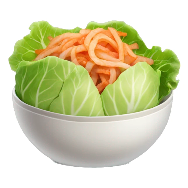 Kimchi: A bowl with spicy cabbage. sticker